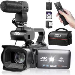 UHD 4k Video Camera Camcorder with 18X Digital Zoom,64MP Digital Camer