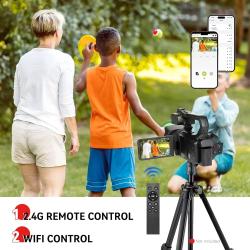 UHD 4k Video Camera Camcorder with 18X Digital Zoom,64MP Digital Camer