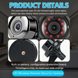 Mini Camera Smart WiFi Security Motion Detection Home Camera 1080P HD 