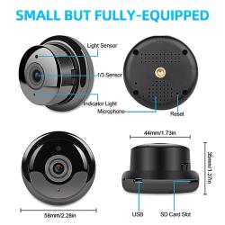 Mini Camera Smart WiFi Security Motion Detection Home Camera 1080P HD 