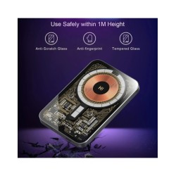 HINOVO Cyberpunk 5000mAh Magnetic Wireless Power Bank Transparent Char