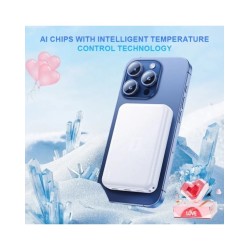 5000 Mah 5W Magnetic Wireless Mobile Phone Power Supply Set with Brack