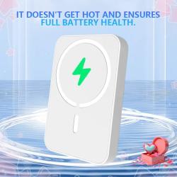 5000 Mah 5W Magnetic Wireless Mobile Phone Power Supply Set with Brack