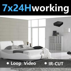 Compact 1920x1080P Mini Security Camera with Infrared Night Vision and