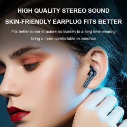 2-in-1 Combo Sleek Bluetooth Earbud and Speaker with Convenient Hook Design BT03 for Universal Cell