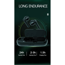 2-in-1 Combo Sleek Bluetooth Earbud and Speaker with Convenient Hook Design BT03 for Universal Cell