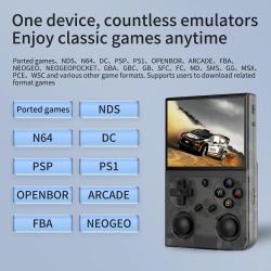 AMPOWN G350 Portable Game Console 3.5 Inch IPS Handheld Game Players R