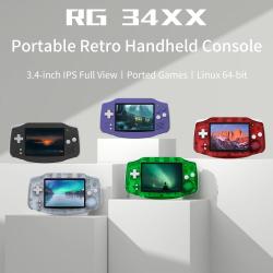 ANBERNIC RG34XX & RG CubeXX Retro Handheld Game Console H700 Linux 64-