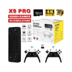 NEW X9 PRO Video Game Stick Console 4K HD 50000+ Games 256G Wireless C