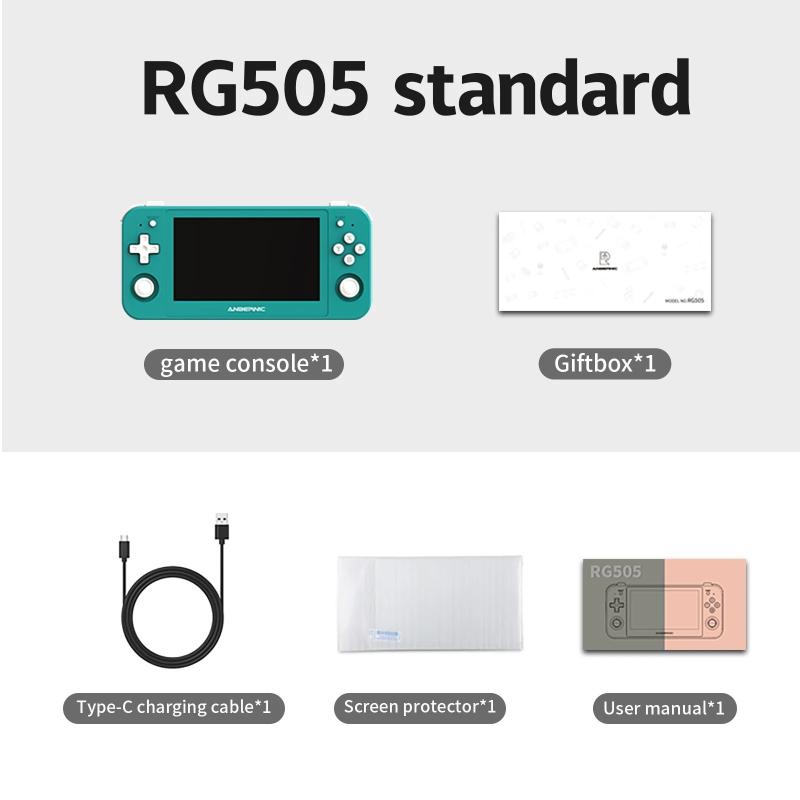 ANBERNIC RG505 Handheld Game Console 4.95" OLED Screen Android 12 Unis
