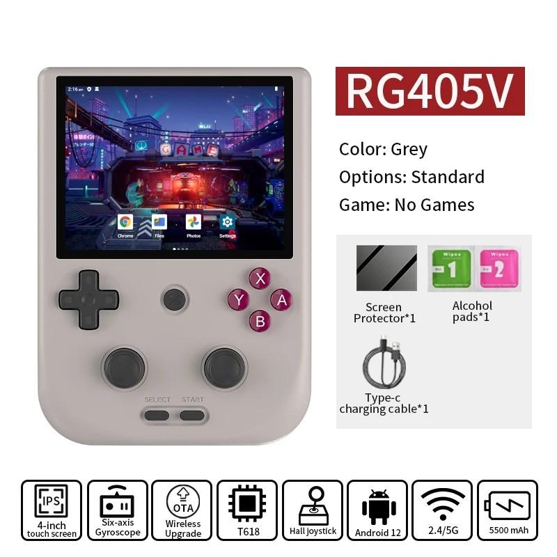 ANBERNIC RG405V Video Handheld Game Console 4" IPS HD Touch Screen And
