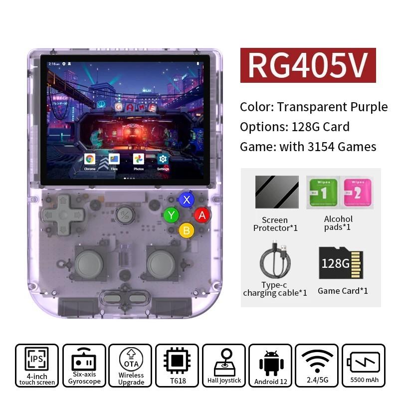 ANBERNIC RG405V Retro Handheld Game Console 4" IPS HD Touch Screen And