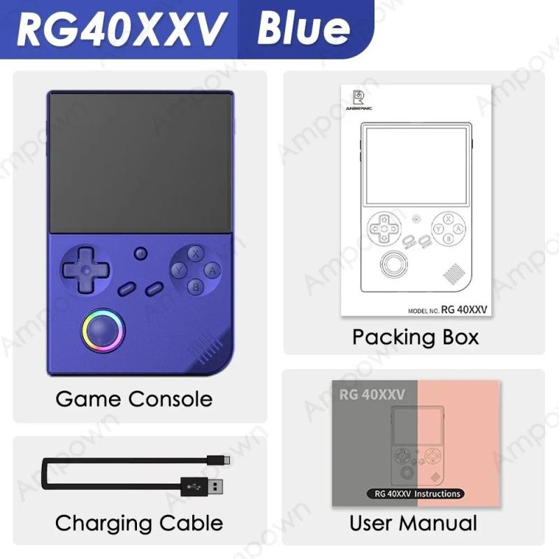 ANBERNIC RG40XXV Handheld Game Console 4'' IPS Screen Video Output Joy