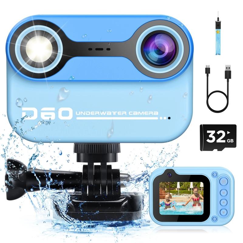 Waterproof Kids Camera 2.4'' HD 1080P Digital Camera Underwater Camera