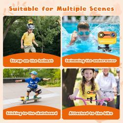 Waterproof Kids Camera 2.4'' HD 1080P Digital Camera Underwater Camera
