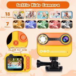 Waterproof Kids Camera 2.4'' HD 1080P Digital Camera Underwater Camera
