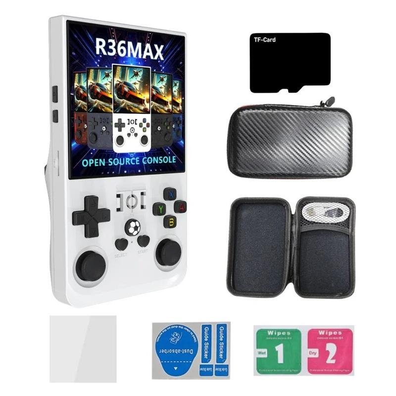 R36MAX Retro 128G Handheld Game Console Linux System 3.5 Inch IPS Scre