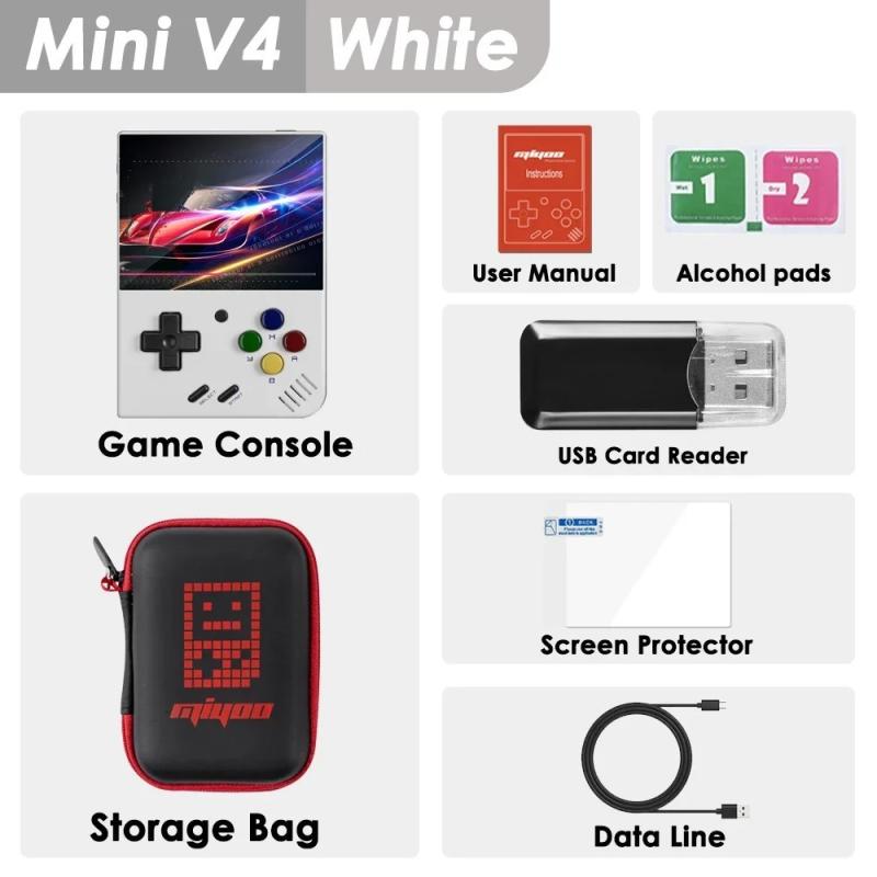 MIYOO MINI V4 Handheld Game Console Linux System 2.8'' IPS Screen Port