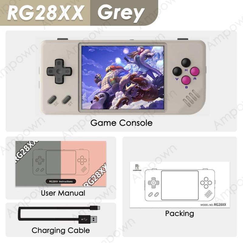 ANBERNIC RG28XX Handheld Game Console 2.83'' IPS Screen HDMI Output Po