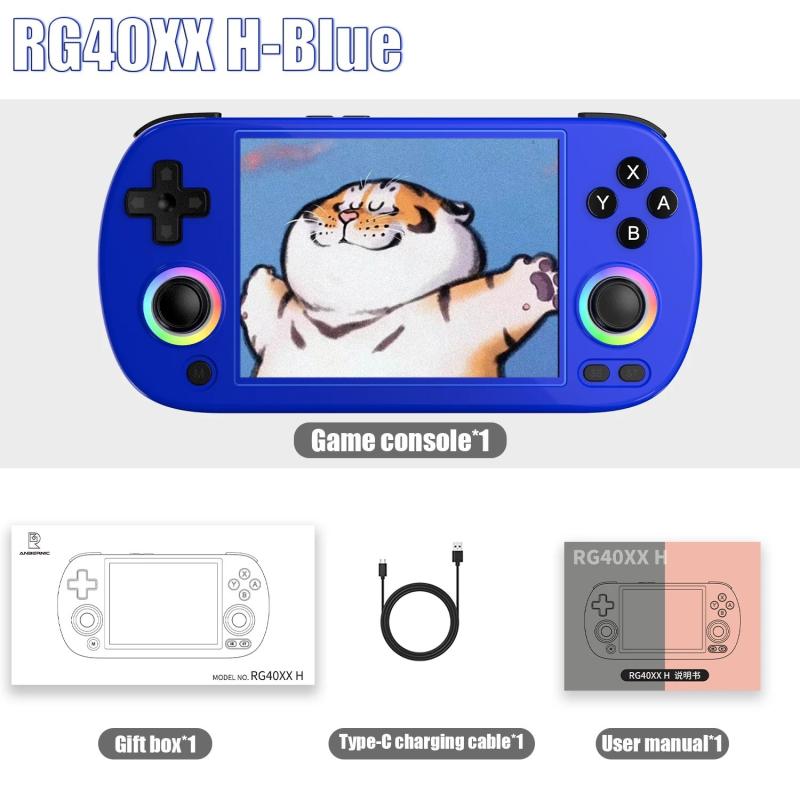 ANBERNIC RG40XX H Retro Handheld Game Console 4.0 Inch IPS Screen Linu