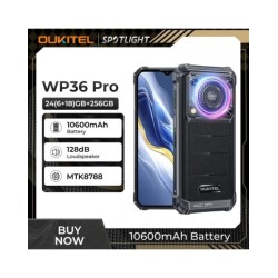 Oukitel WP36 PRO Rugged Smartphone Android rugged phone 126dB Speaker 