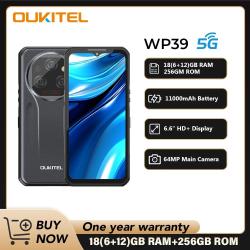 Oukitel WP39 5G Rugged Smartphone 6+18GB 24GB Memory 256GB 6.60"FHD+ D