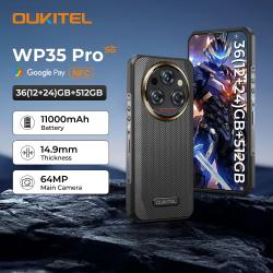 Oukitel WP35 PRO Rugged Smartphone, 5G, 11000mAh, 36GB + 512GB, Andiro