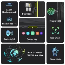 Ulefone Armor X31 4G Rugged Phone Android 14 Smartphone 6.56”12GB RAM 