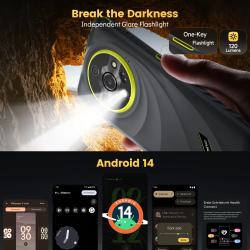 Ulefone Armor X31 4G Rugged Phone Android 14 Smartphone 6.56”12GB RAM 