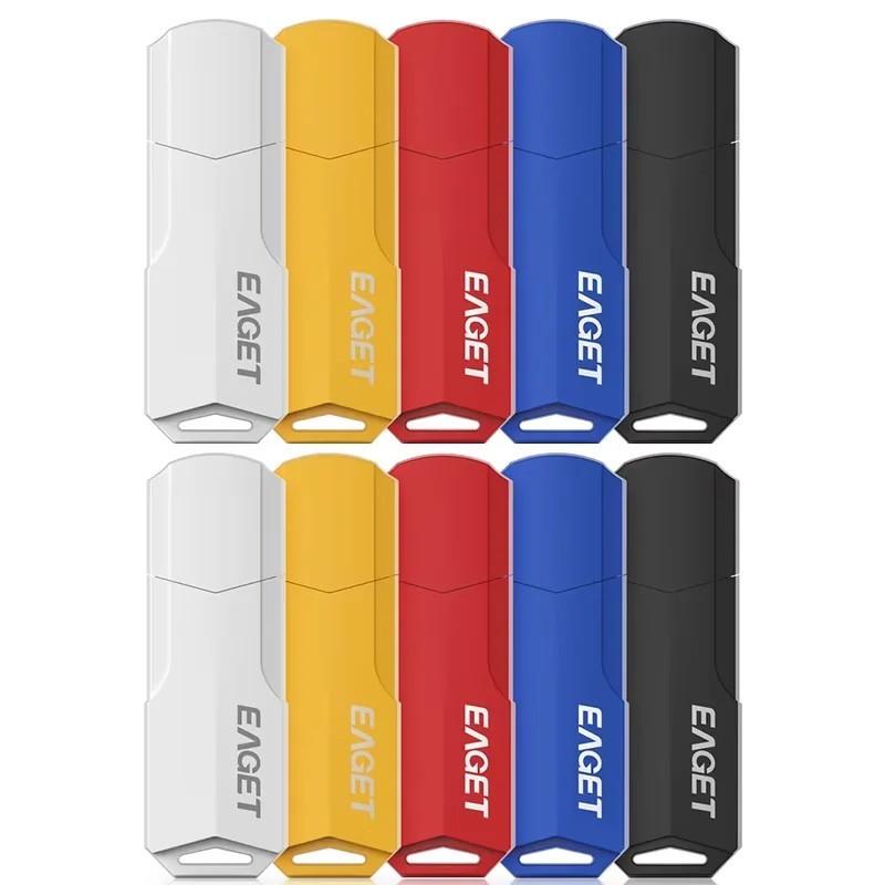 Eaget 10pcs Pack USB Pendrive USB 2.0 Flash Drive Key Memory Stick 8GB