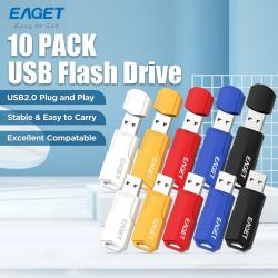 Eaget 10pcs Pack USB Pendrive USB 2.0 Flash Drive Key Memory Stick 8GB