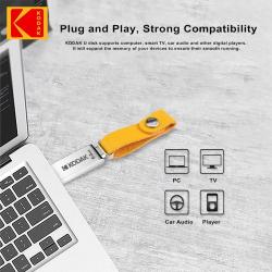 KODAK K122 Pen Drive 32GB 64GB 128GB Metal USB Flash Drive Memory Pend
