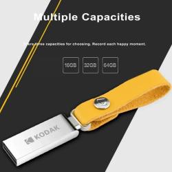 KODAK K122 Pen Drive 32GB 64GB 128GB Metal USB Flash Drive Memory Pend