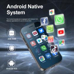 SERVO KING 9000 3.0" HD Display Small Smartphone Android 10.0 Network 