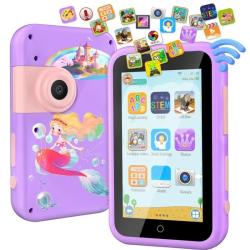 VATOS Kids Smart Phone Toy for Girls Boys Large 4" Touchscreen Cell Ph