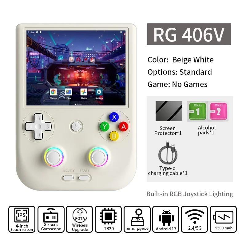 ANBERNIC RG406V Handheld Game Console 4" IPS Multi-touch Screen Androi