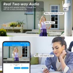 JOOAN 3MP 2MP HD Wifi PTZ Camera Outdoor Security IP Camera 5x Zoom Au