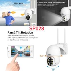 SriHome SP028 2MP SH052 5MP PTZ WiFi Camera Ai Auto Tracking Outdoor I