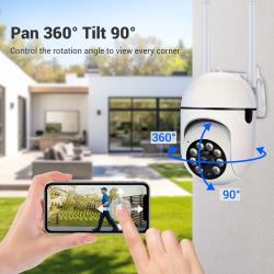 2PC Ease Life APP Wireless 1080P HD Indoor/Outdoor WiFi Security Camer