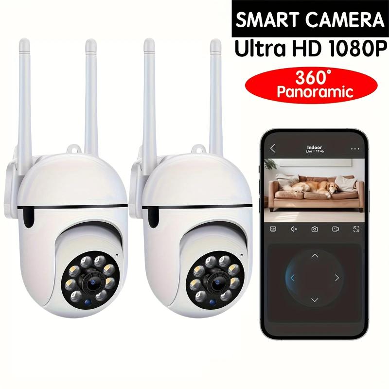 2PC Ease Life APP Wireless 1080P HD Indoor/Outdoor WiFi Security Camer