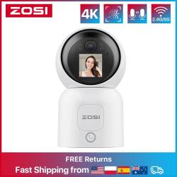 ZOSI 4K 5MP 4MP 2.4G/5G WiFi Security Camera Video Call Baby Monitor I