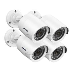ANNKE 4Pcs 2MP CCTV Cameras IP66 Waterproof Video Surveillance Outdoor