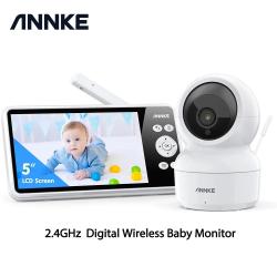 ANNKE 1080p 5 Inch HD Video Baby Monitor with Camera 2.4G Wireless 2X 