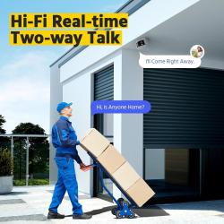 ANNKE 4K Camera Security Panoramic Dual Lens Human Detect Auto Track T