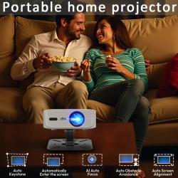 Top Query Full HD 1080P Projector 4K 1000ANSI Android WiFi Auto Focus 