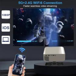 Top Query Full HD 1080P Projector 4K 1000ANSI Android WiFi Auto Focus 