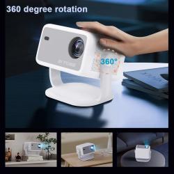 DITONG 1080P 800ANSI 4K Android 11 360° HD Projector With Auto Keyston