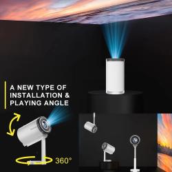 Mini 1080P Projector X5 Portable 4K video Supported Home Theater Video