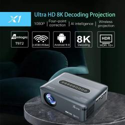 Xnano X1 Portable Projector 4K 8K Full HD 1080P Android LED Video Home