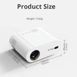 DITONG Projector 4K Android with Dual WiFi 6 and Bluetooth Auto Keysto